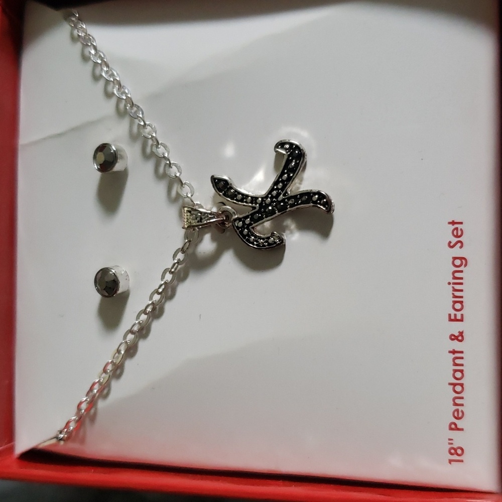18" pendant & earring set